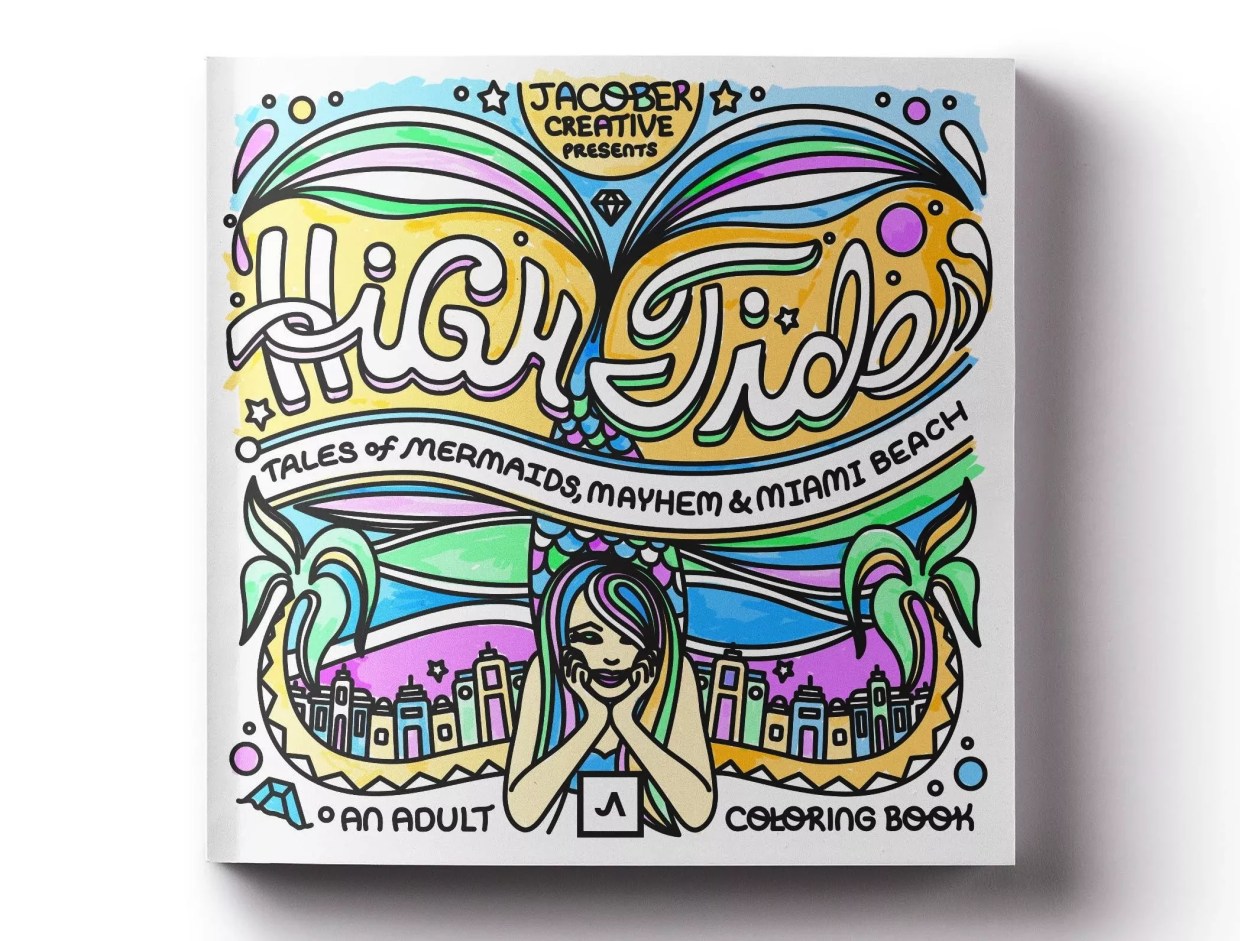 Tow Trucks, Cafecito, and LIV: You Need This Miami Beach Adult Coloring Book