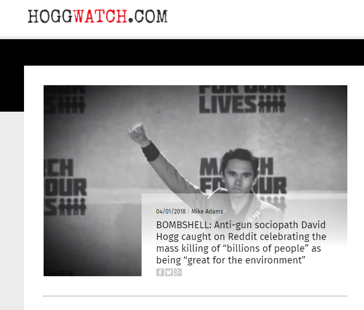 The “Natural News” Guy Created an Entire Website to Smear David Hogg