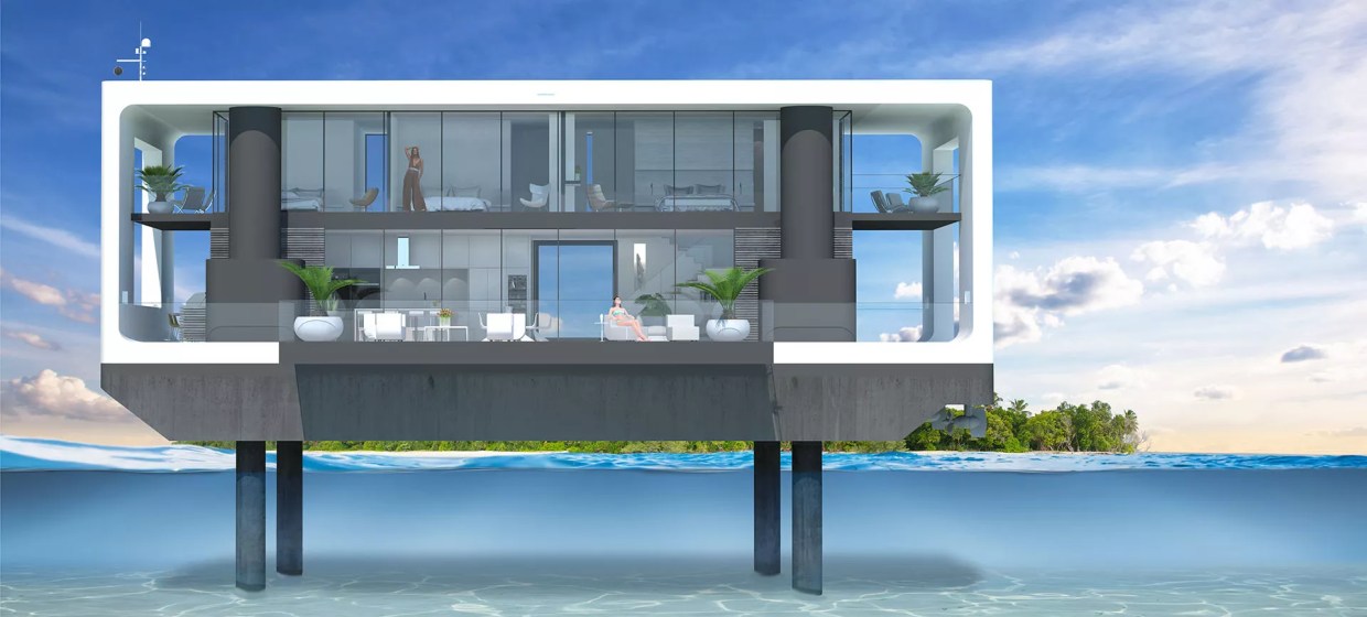Miami Company Builds “Arks” That Rise on Stilts to Beat Sea-Level Rise