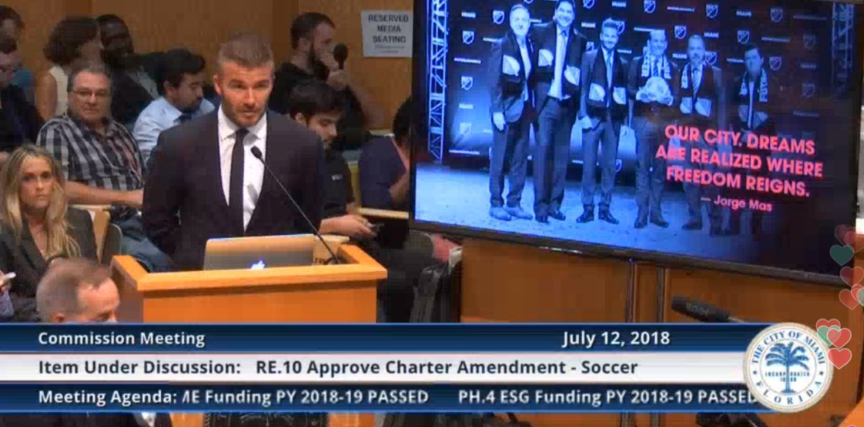 Beckham’s New Plan Highlights Miami’s Big Problem With Lobbyists Related to Politicians