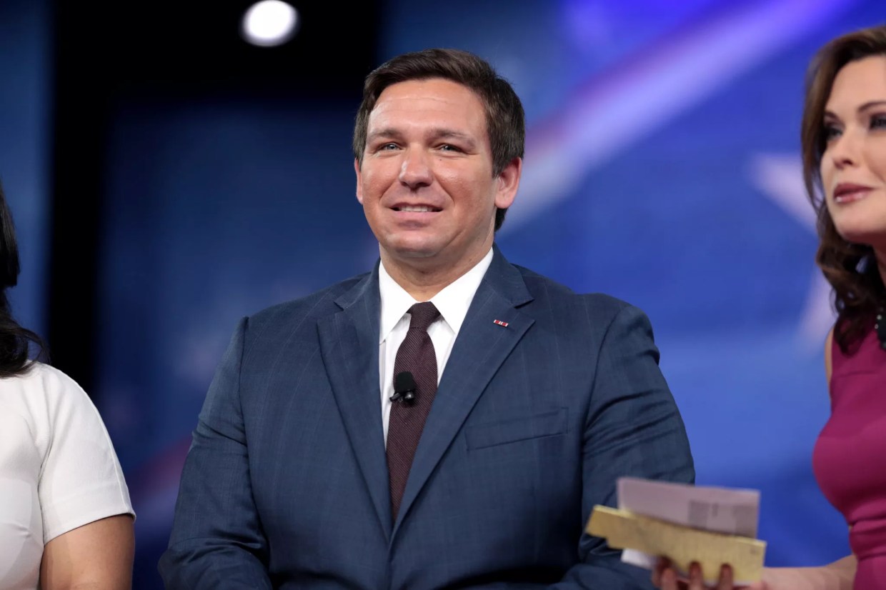 Heckler Shouts “You’re a Racist” at Ron DeSantis During TV Interview
