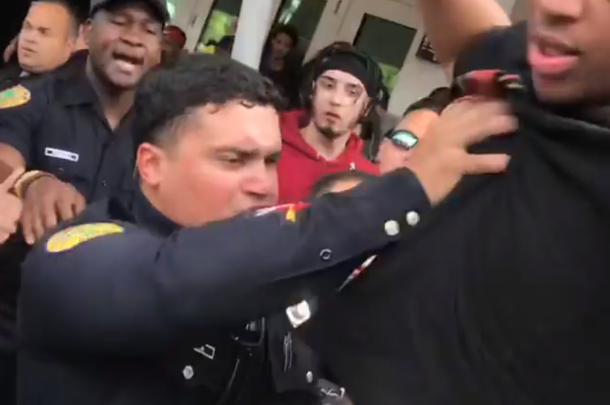 Video: Miami Cops Violently Shove Crowd at Air Jordan Shoe Release