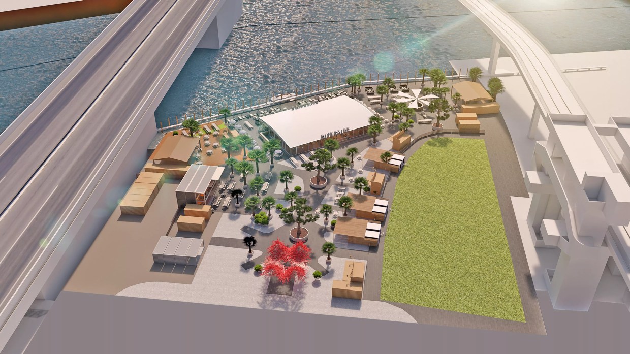 Brickell’s Riverside Promises a Waterfront Taproom and Food Hall