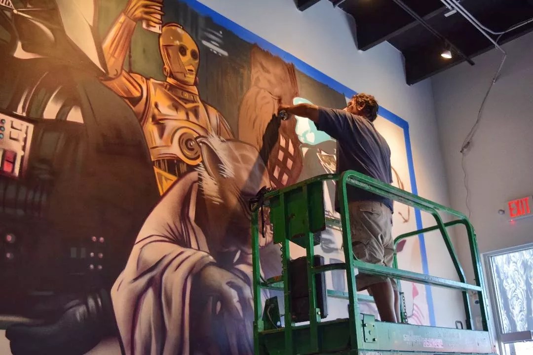 J. Wakefield Brewing Reopens With New Star Wars and Superhero Murals