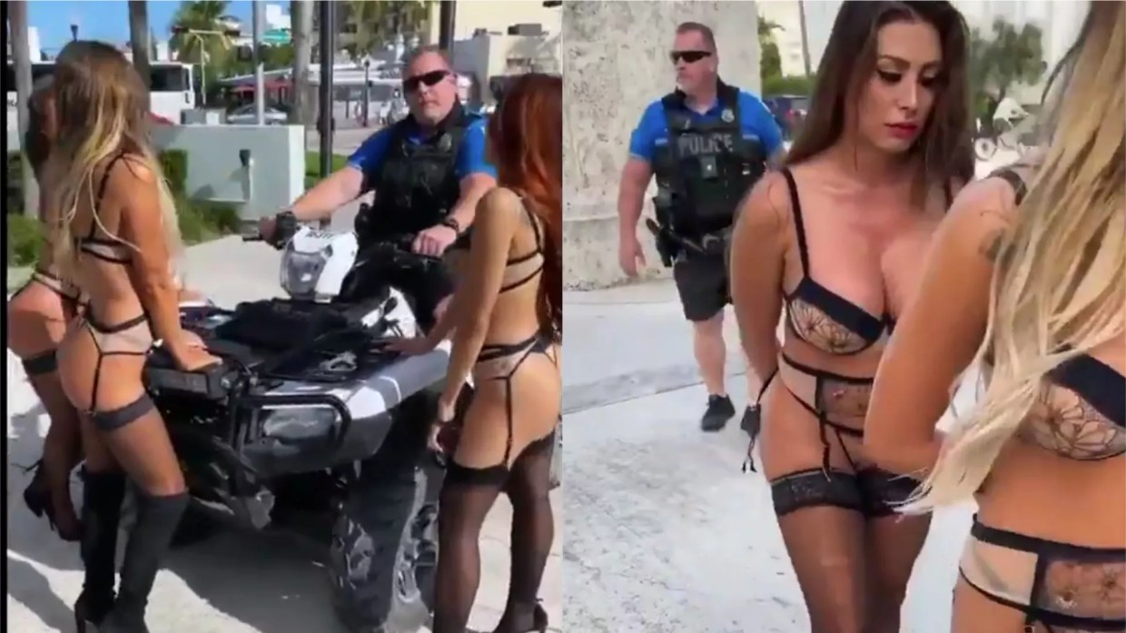 Miami Beach Cop Suspended for Model Incident Appeared in Previous Video With Dancing Women