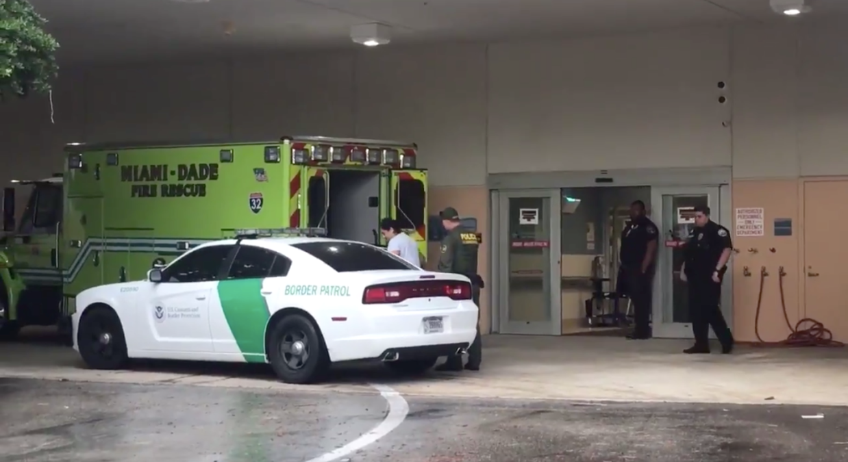 Video: Border Patrol Agents Detain Emergency Room Patient at Aventura Hospital