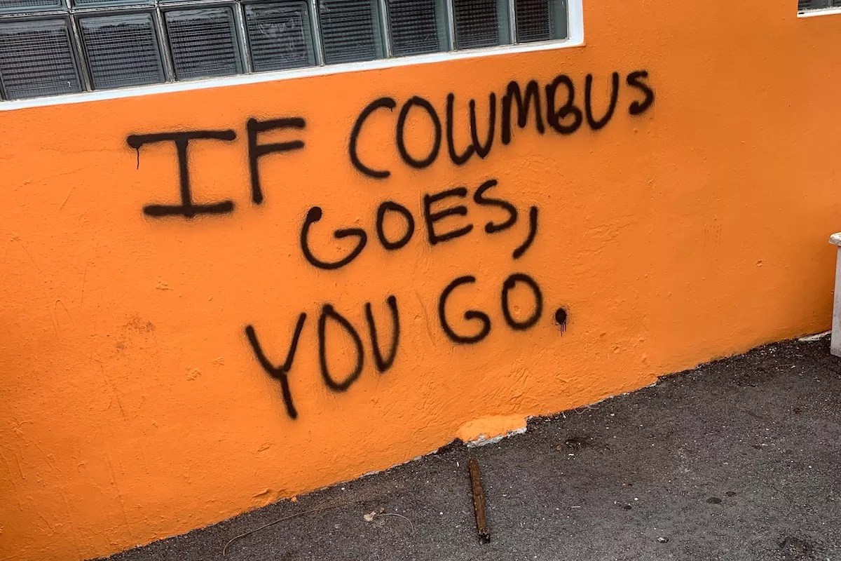 After Offering to Help Remove Columbus Statue, Gramps Owner Gets Threat