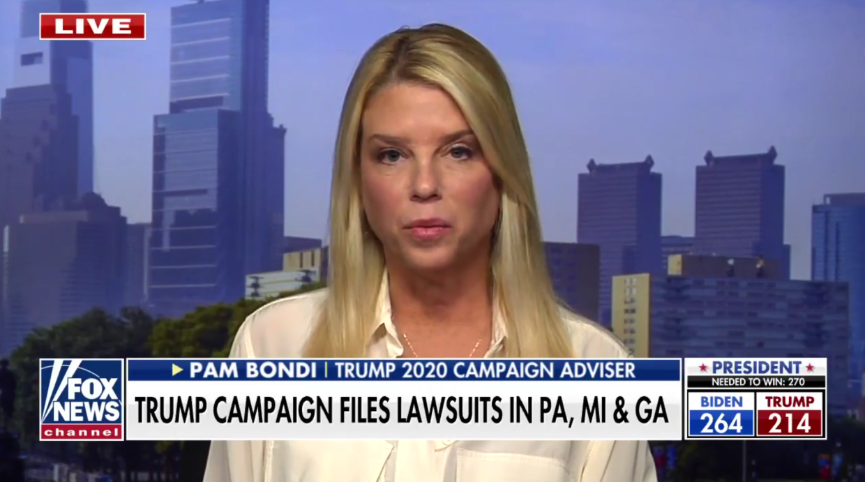 Pam Bondi Cries Wolf About “Fake Ballots” in Pennsylvania