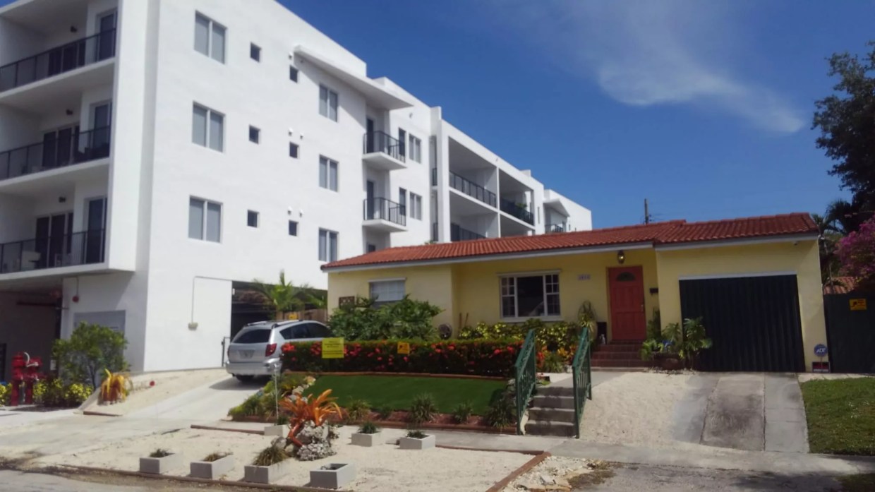 Miami Professor Says Developers Built an Apartment Two Feet From Her House