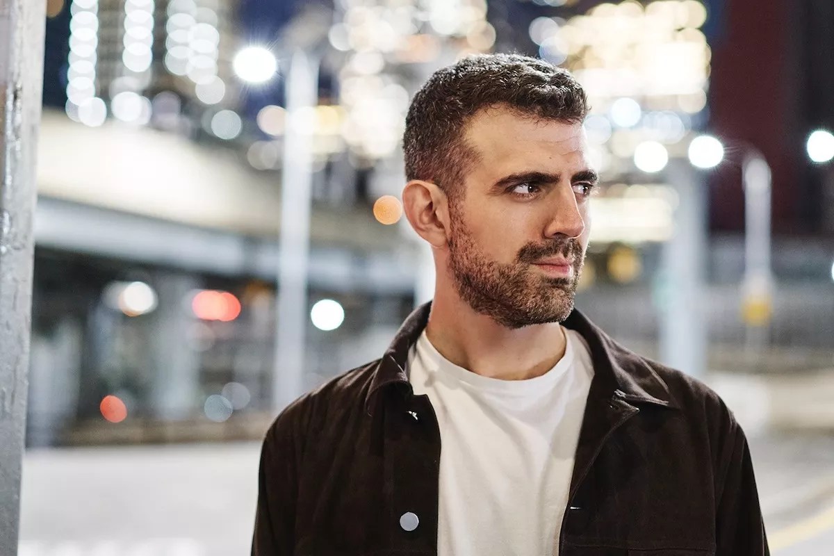 Comedian Sam Morril on the street