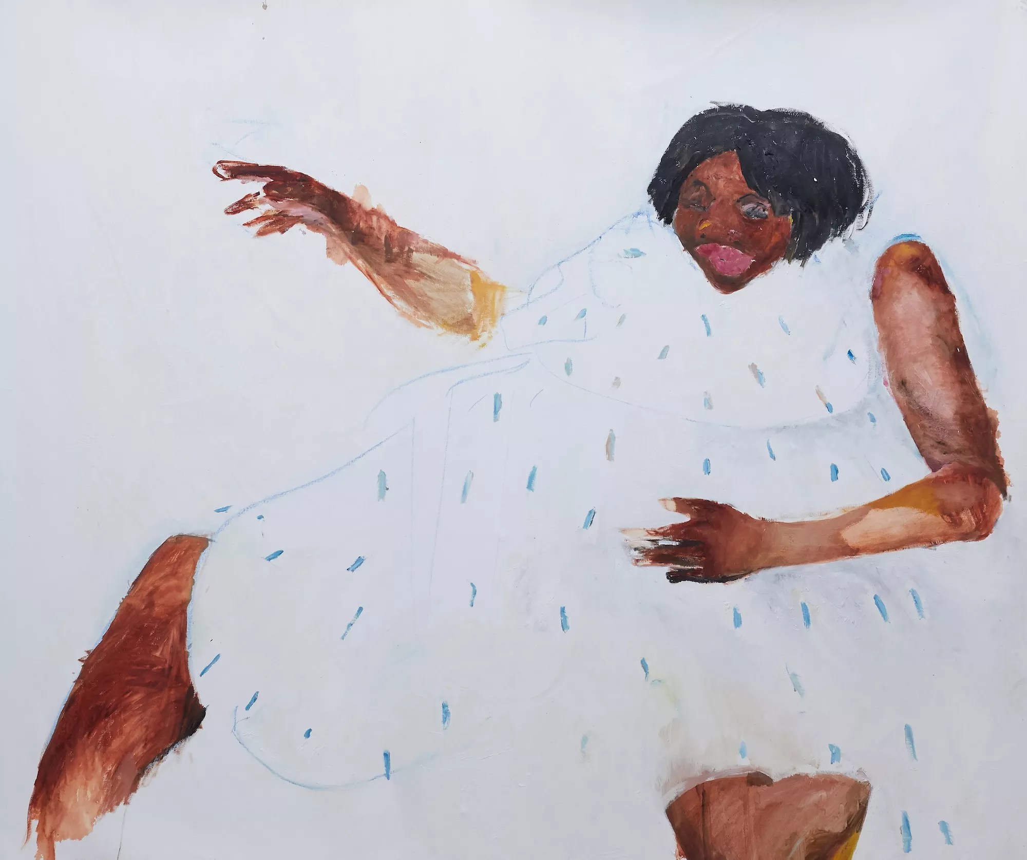 Abstract painting of a woman by Jared McGriff