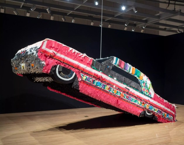 A pinata version of the famous lowrider "Gypsy Rose."