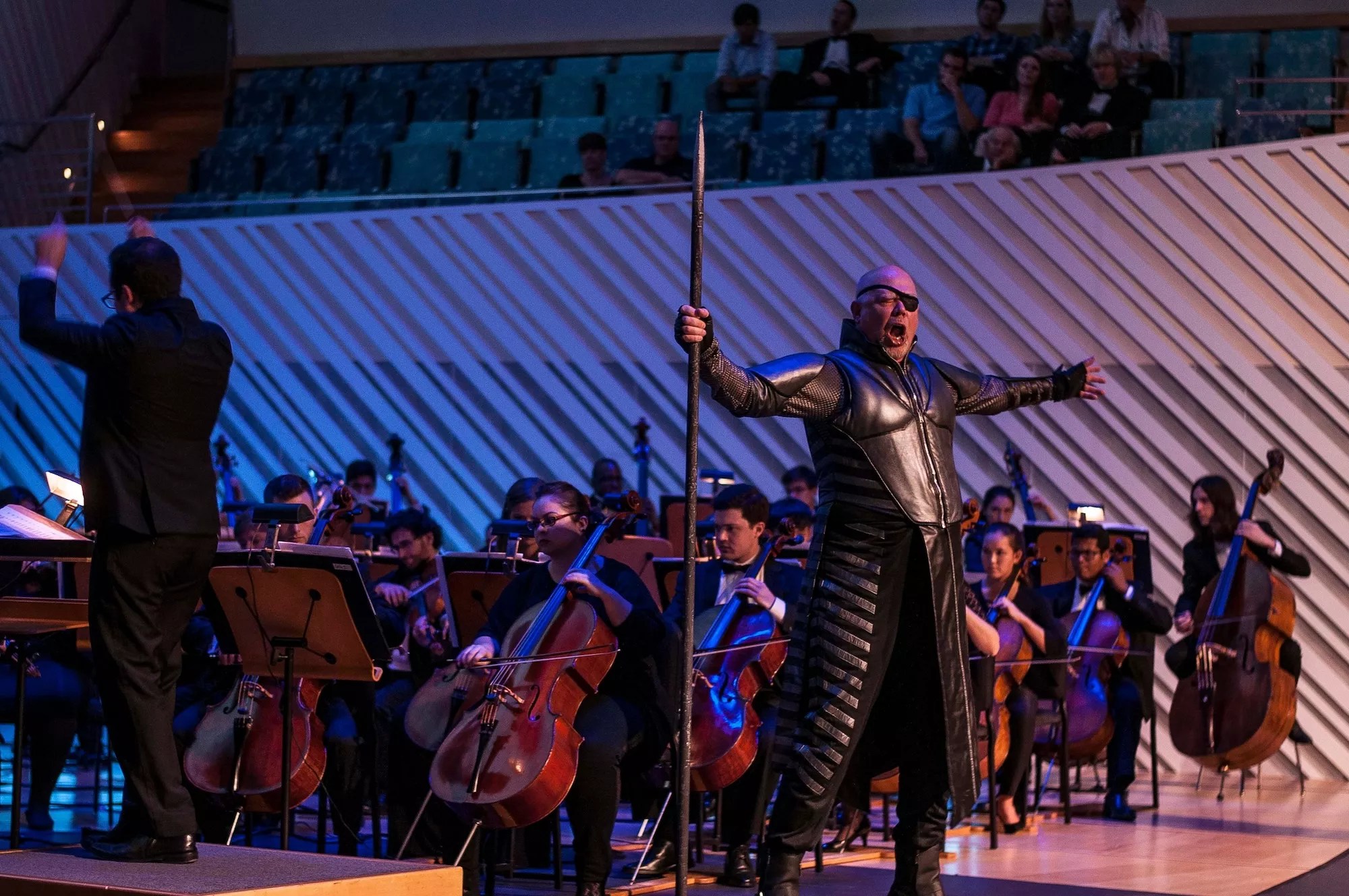 Opera taking place in a public space