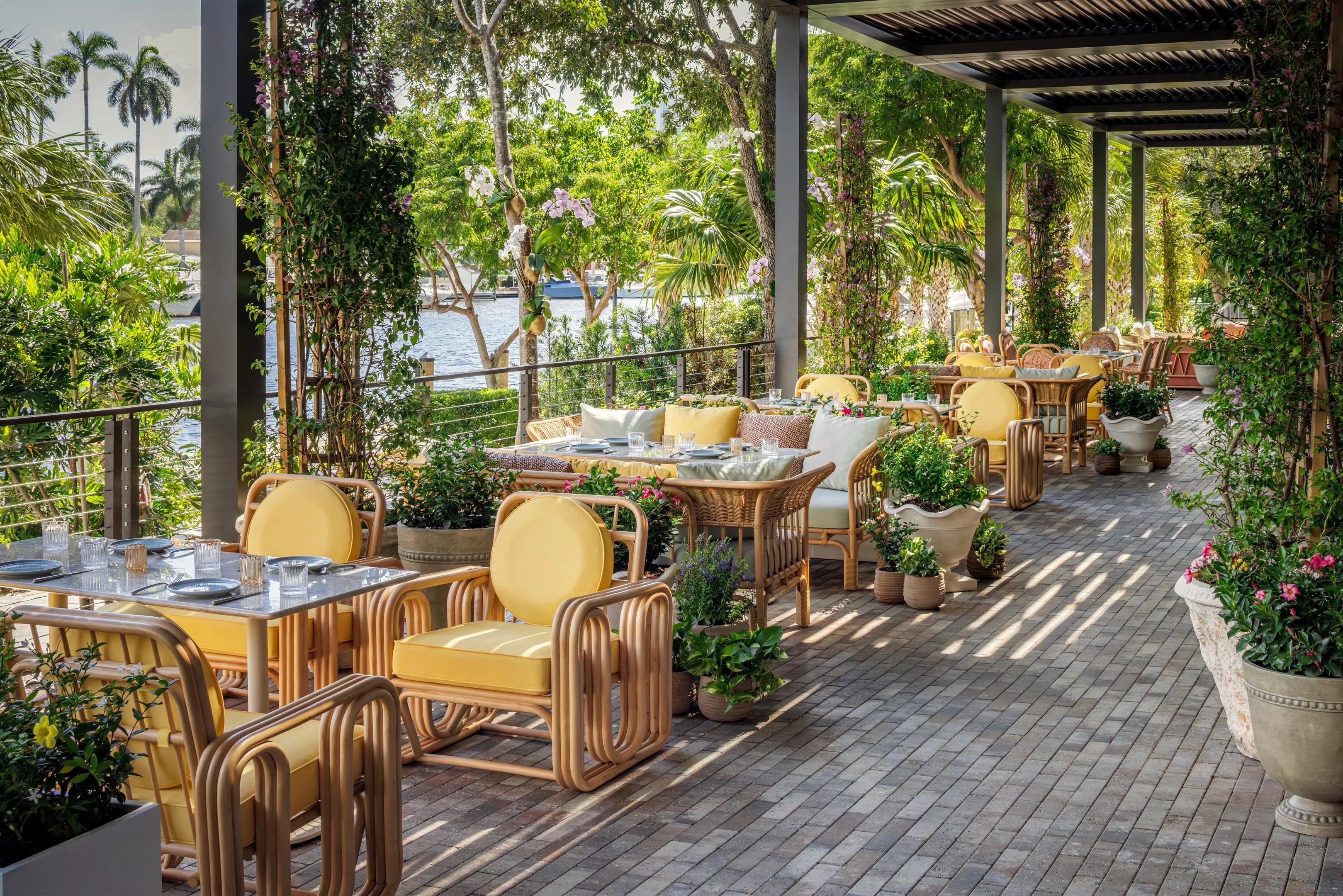 an outdoor restaurant