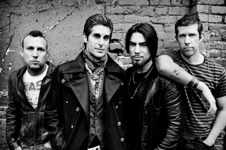 Portrait of the four members of Jane's Addiction