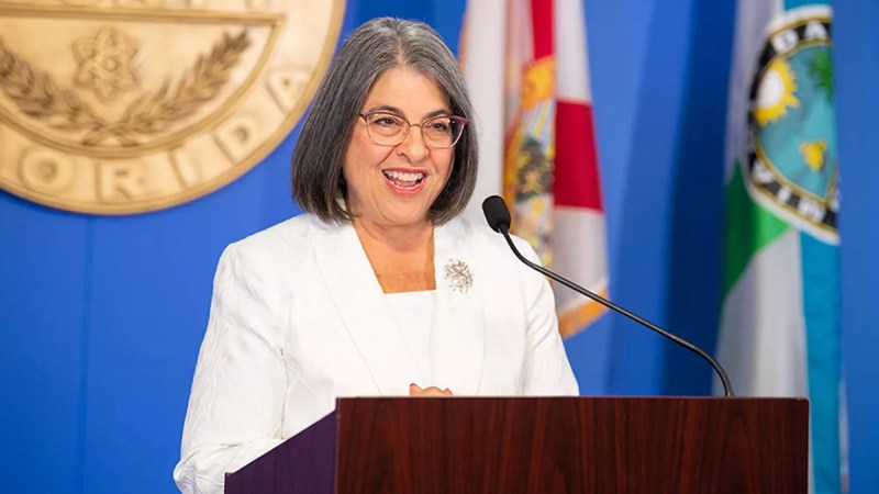 Miami-Dade County mayor Daniella Levine Cava speaks at the 2021 State of the County.
