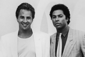 Don Johnson and Philip Michael Thomas in Miami Vice