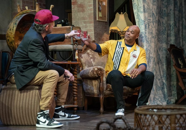 Gregg Weiner and Melvin Huffnagle onstage in King James