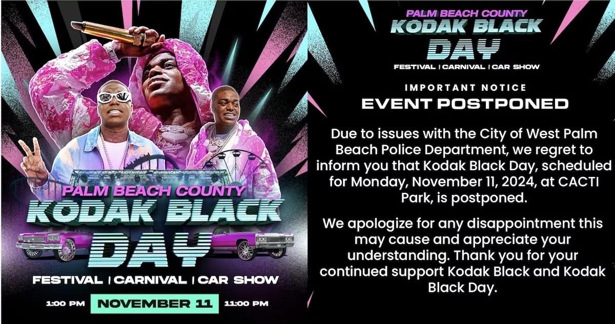 online graphic announcing Kodak Black Day