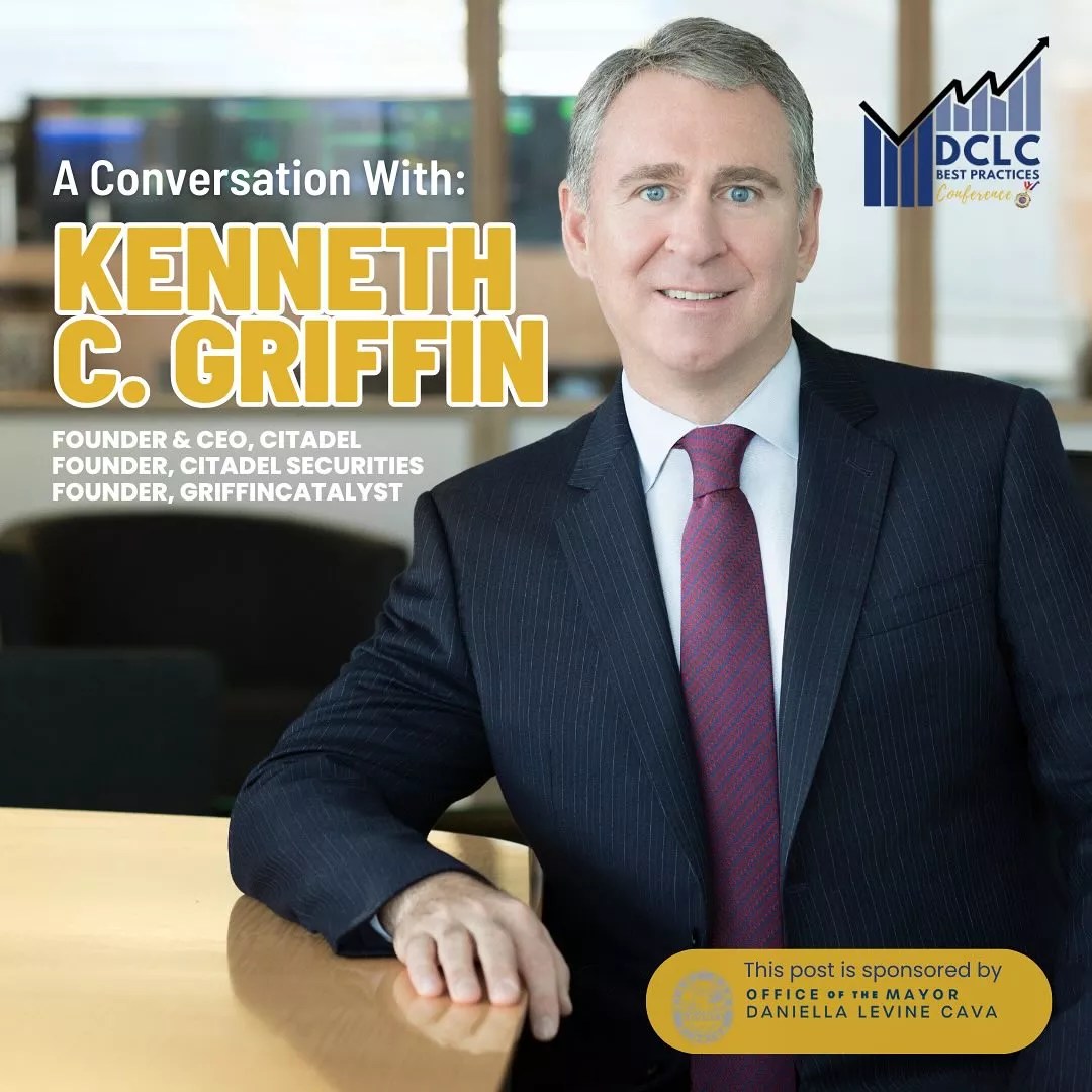 Flyer featuring Ken Griffin for the Miami-Dade League of Cities Best Practices Conference