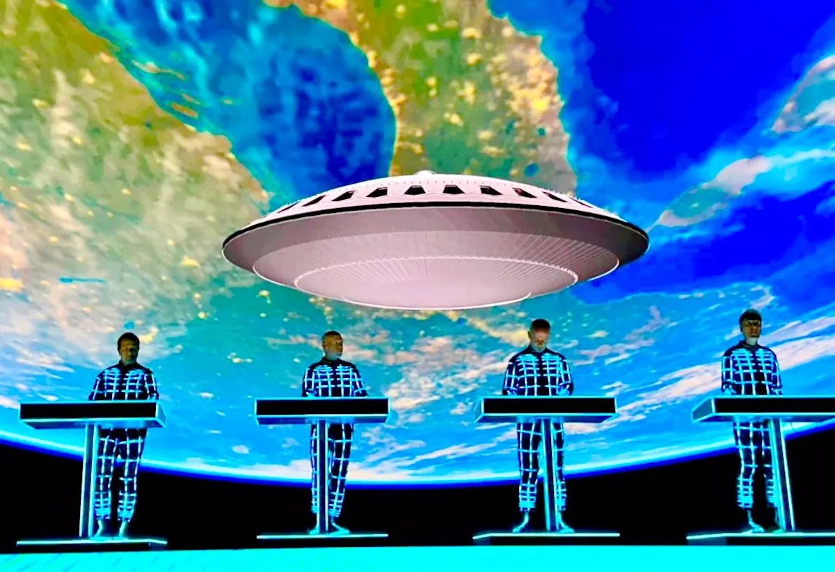 Kraftwerk on stage