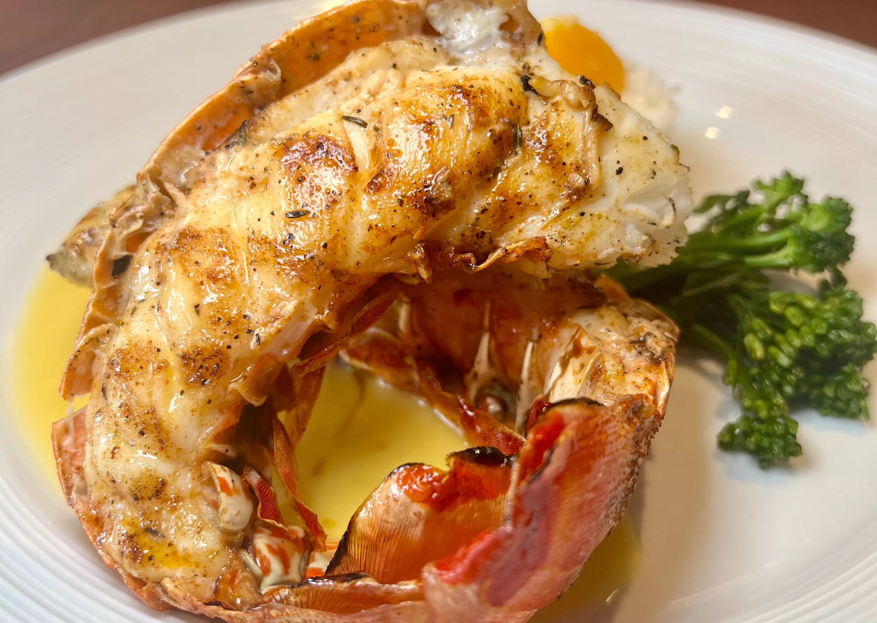 a lobster on a plate