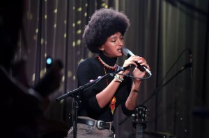 Willow Smith performing at the Grammy Museum in Los Angeles