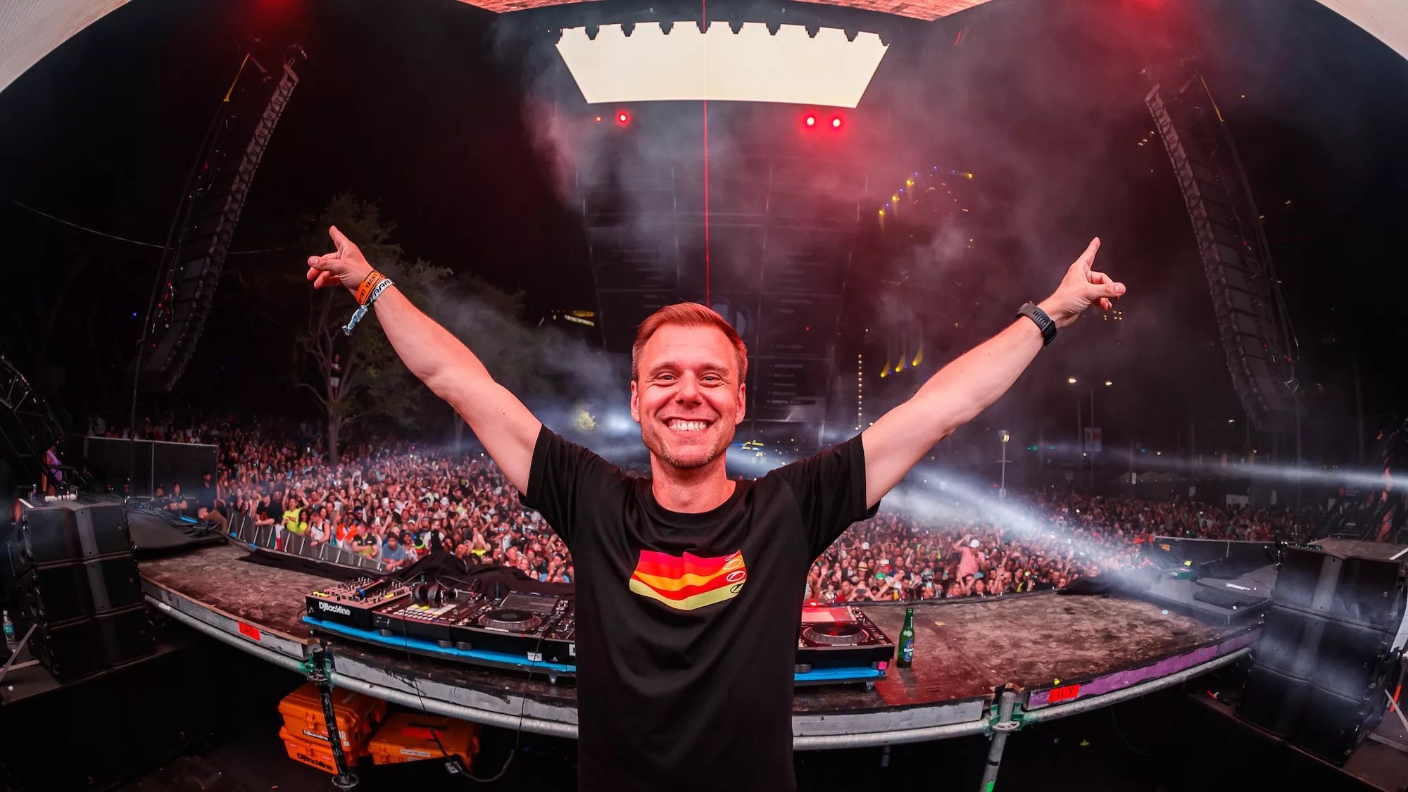 Armin van Buuren on stage at Ultra Music Festival in Miami