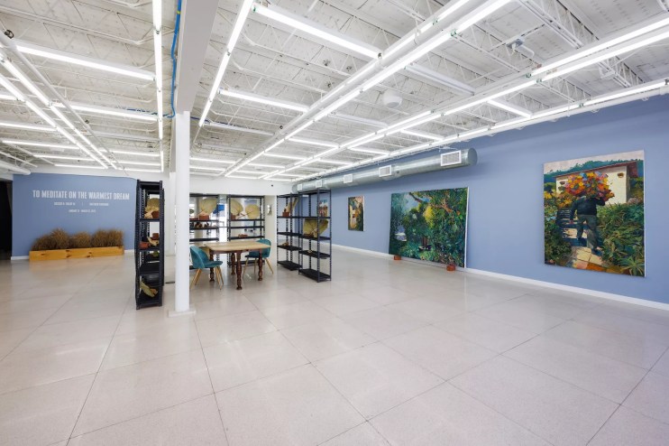 an exhibition at an art gallery