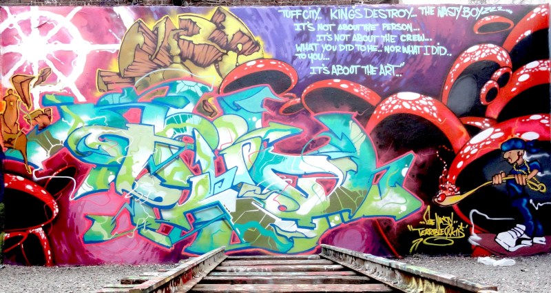 graffiti mural on a wall