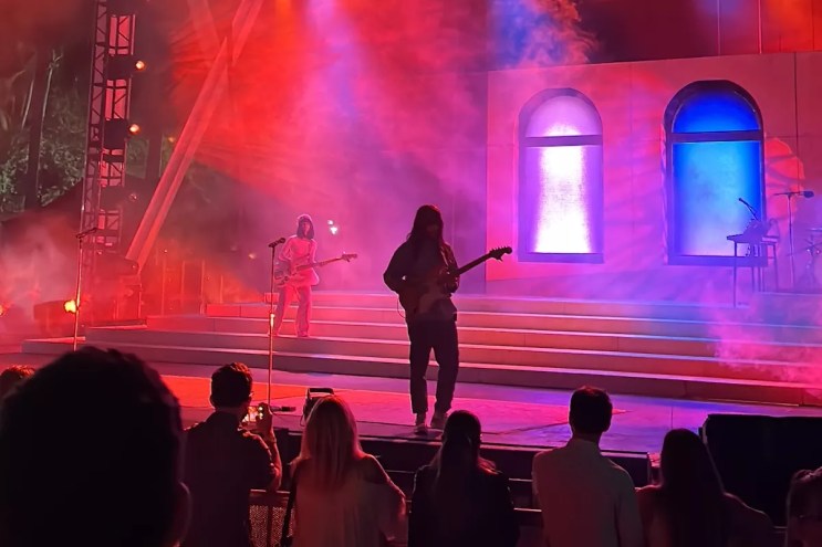 Khruangbin performing onstage in Miami