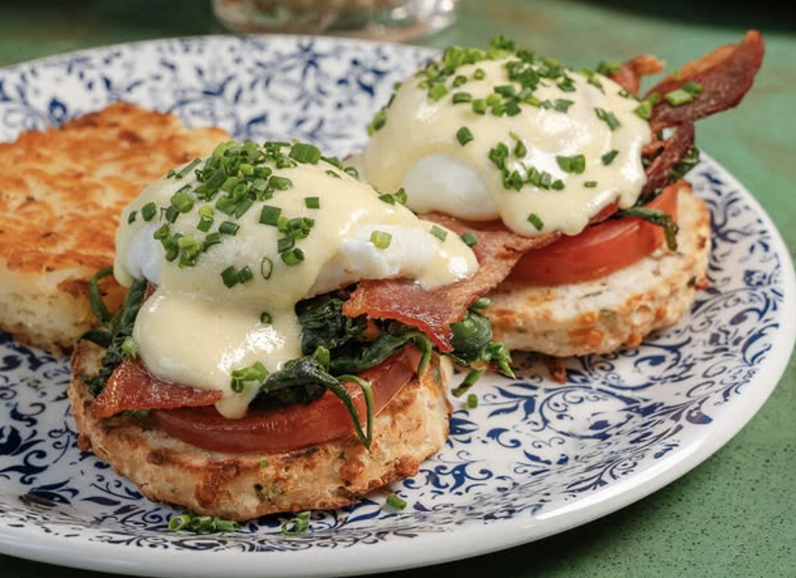 eggs Benedict on plate