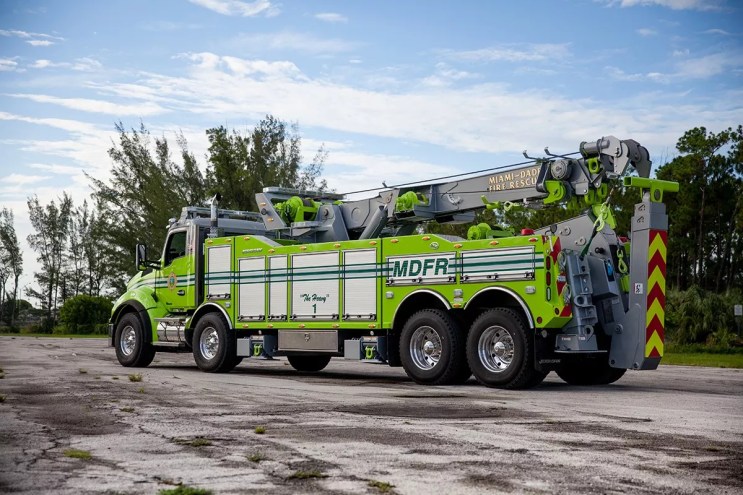 A Miami-Dade Fire Rescue truck.